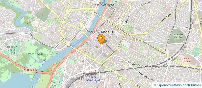 localisation de l'entreprise FEDERATION VITICOLE DE L'ANJOU à ANGERS