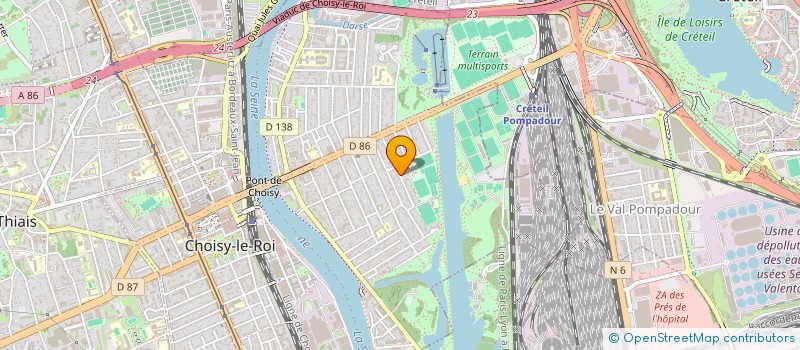 localisation de l'entreprise FEDERATION YAMAK (DES ARTS DU MOUVEMENT ET DE LA DANSE DE L'AIR) OU F.Y.A.D à CHOISY-LE-ROI