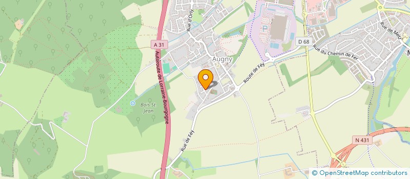 localisation de l'entreprise FEDERATIONS DES SOCIETES MUSICALES DE MOSELLE ET MEUSE  AUGNY