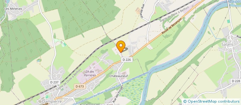 localisation de l'entreprise FEDERATIONS DES TAXIS INDEPENDANTS 39  DAMPIERRE