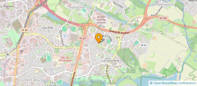 localisation de l'entreprise FEDERER AUTOUR DE LA PROTECTION DU CHEVAL DES ACTIVITES DE MEDIATION EQUINE  PAR LA CONNEXION AU CHEVAL,AIDE ET ACCOMPAG  VILLENEUVE-D'ASCQ