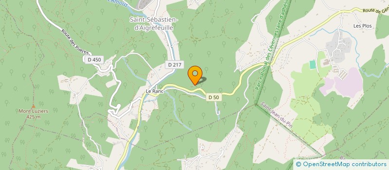 localisation de l'entreprise FEDERER POUR CREER  SAINT-SEBASTIEN-D'AIGREFEUILLE