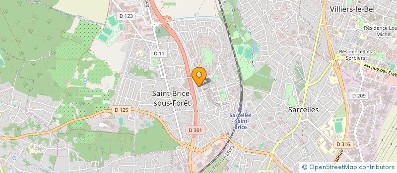 localisation de l'entreprise FEDERICO SASU  SAINT-BRICE-SOUS-FORET