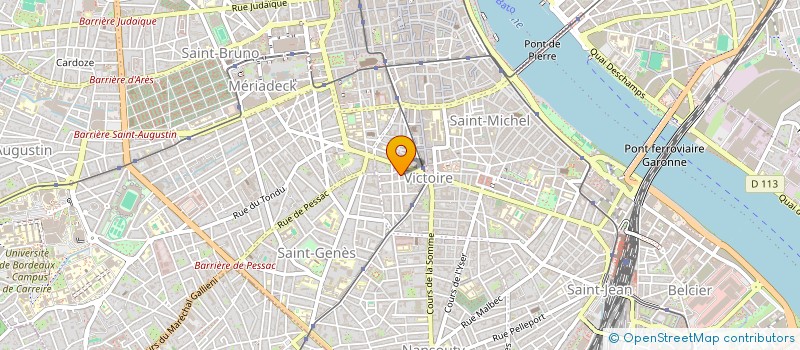 localisation de l'entreprise FEDERONS LA VIE ETUDIANTE - FVE  BORDEAUX