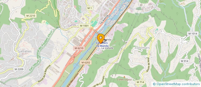 localisation de l'entreprise FEDORA CAGNES SUR MER à COLOMARS