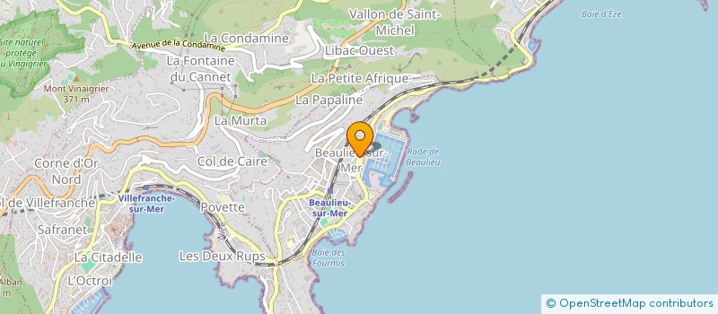 localisation de l'entreprise FEDRA à BEAULIEU-SUR-MER