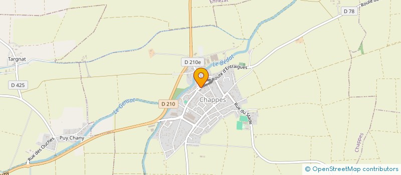 localisation de l'entreprise FEDRATION DE RASSEMBLEMENT DES ARTS MARTIAUX VIETNAMIENS  CHAPPES