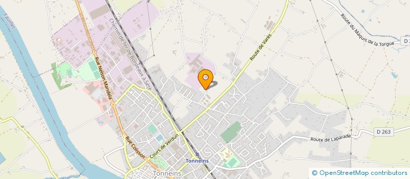 localisation de l'entreprise FEDRIGO PEINTURE  TONNEINS