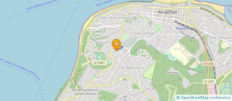 localisation de l'entreprise FEDULIS INVESTMENTS à ARCACHON