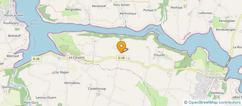 localisation de l'entreprise FEE  TREGLONOU