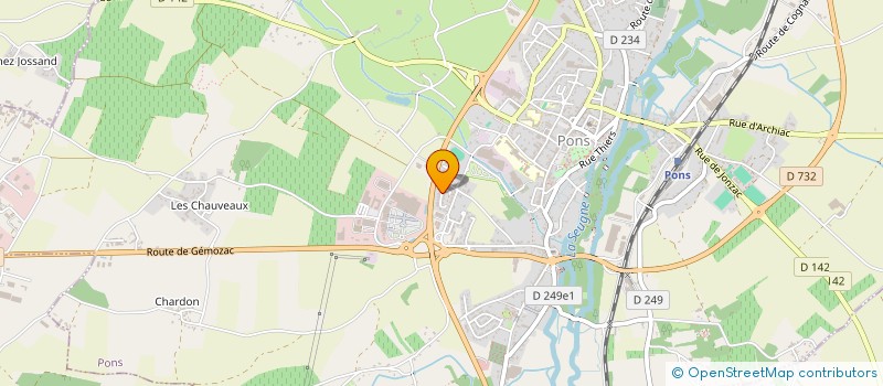 localisation de l'entreprise FEE D'ARMES  PONS