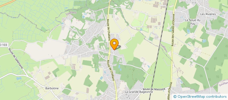 localisation de l'entreprise FEE D'HIVER à SOULLANS