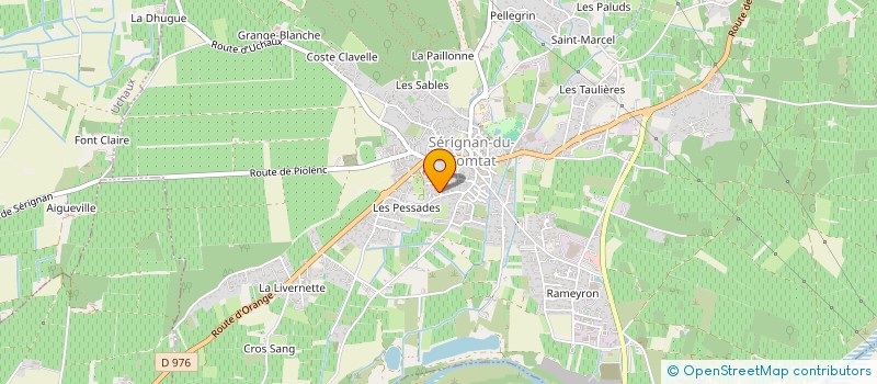 localisation de l'entreprise FEE-MOIRIRE PRODUCTIONS  SERIGNAN-DU-COMTAT