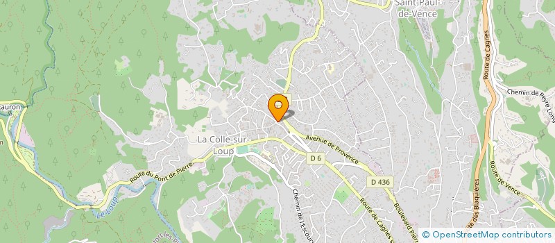 localisation de l'entreprise FEE PARFUMS à LA COLLE-SUR-LOUP