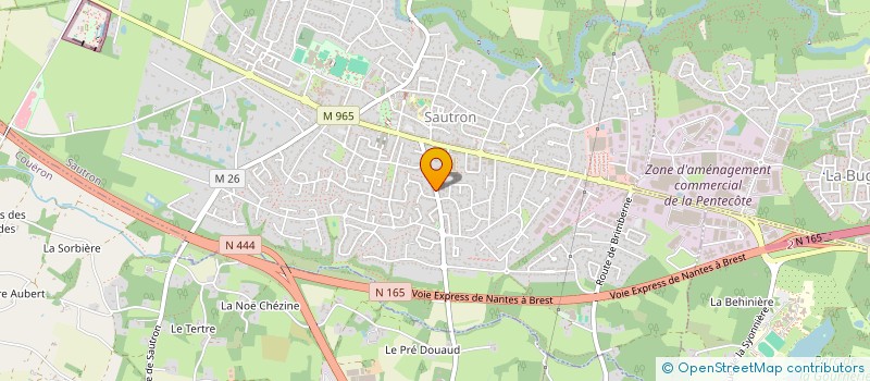 localisation de l'entreprise FEE TOI BELLE  SAUTRON