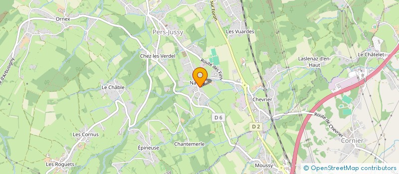 localisation de l'entreprise FEEDBACK  PERS-JUSSY