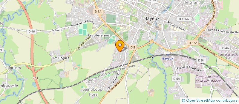 localisation de l'entreprise FEEL'ART COMPAGNIE  BAYEUX