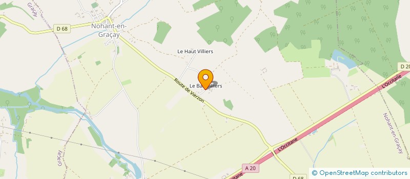 localisation de l'entreprise FEEL-GOOD  NOHANT-EN-GRACAY