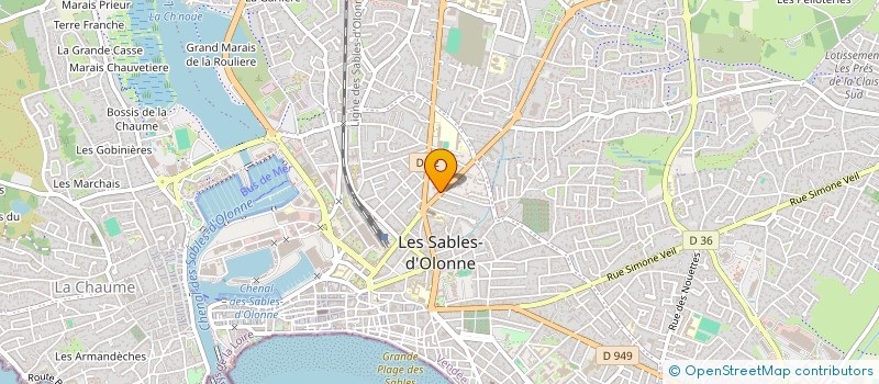 localisation de l'entreprise FEEL GOOD à LES SABLES D'OLONNE