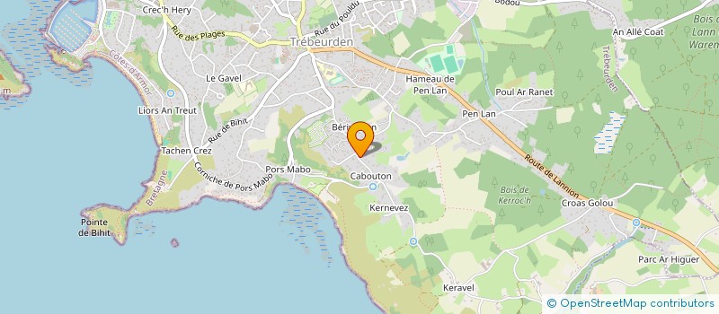 localisation de l'entreprise FEEL ROUZ  TREBEURDEN