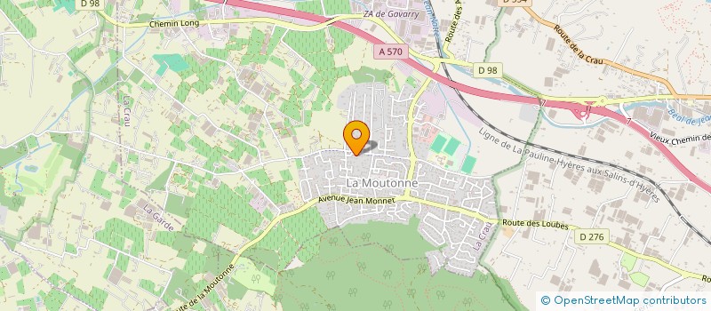 localisation de l'entreprise FEELING  LA CRAU