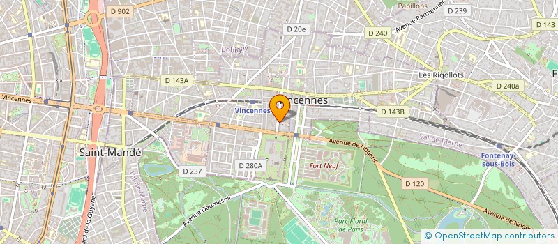 localisation de l'entreprise FEELING à VINCENNES