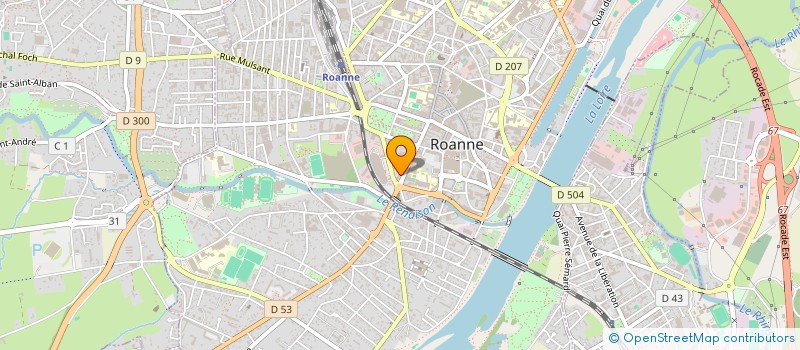 localisation de l'entreprise FEELING BY LAURE & VIC  ROANNE
