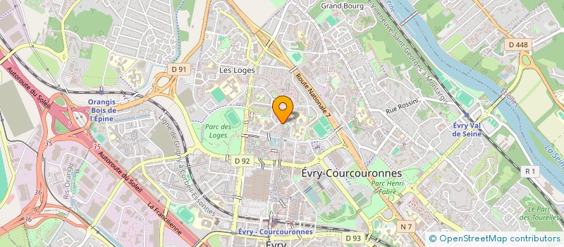 localisation de l'entreprise FEELING CARS  EVRY-COURCOURONNES