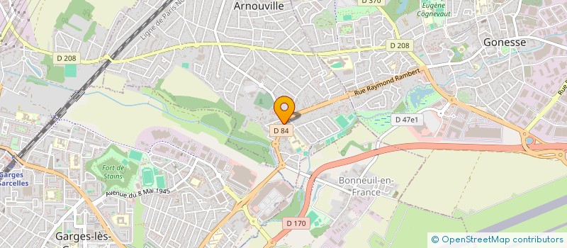 localisation de l'entreprise FEELING COIFFURE  ARNOUVILLE