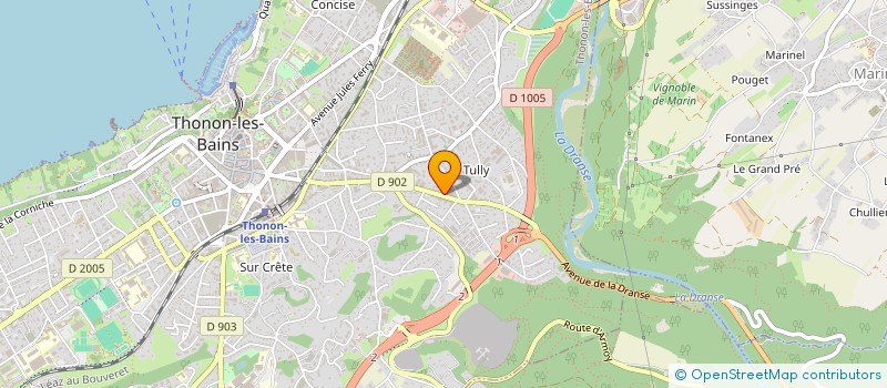 localisation de l'entreprise FEELING&SOUND PRODUCTION à THONON-LES-BAINS