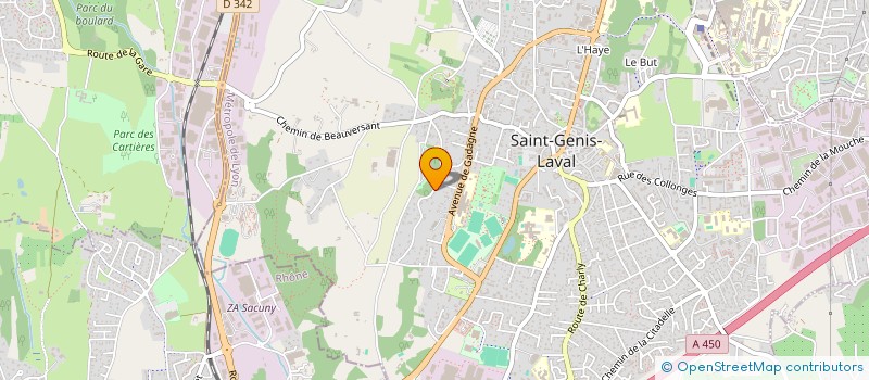 localisation de l'entreprise FEELINJOB à SAINT-GENIS-LAVAL