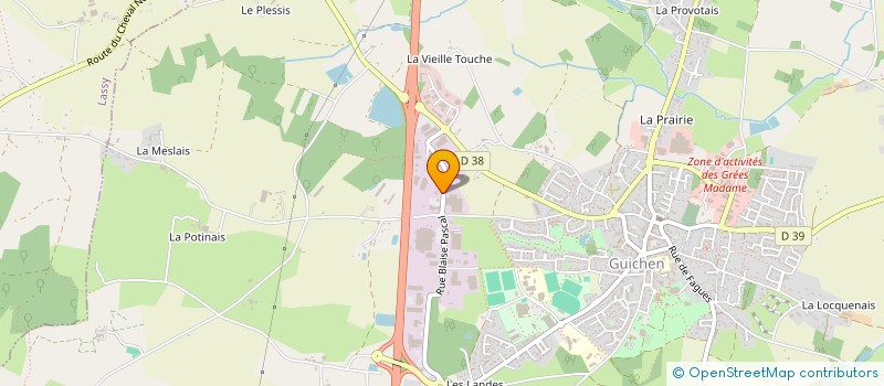 localisation de l'entreprise FEERIE  GUICHEN