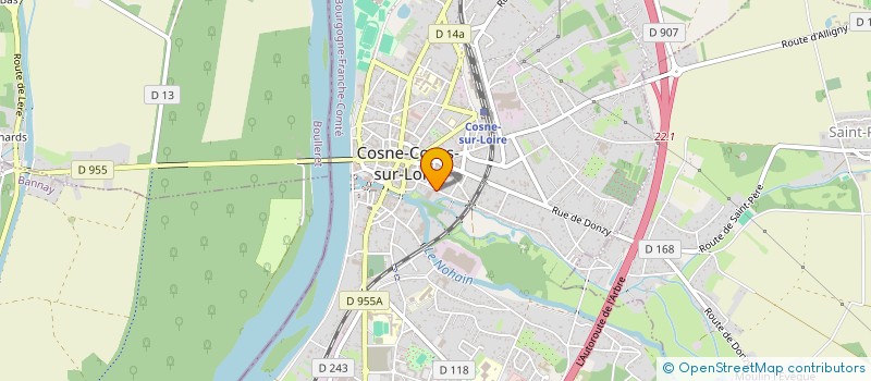 localisation de l'entreprise FEERIQUE PRODUCTION à COSNE-COURS-SUR-LOIRE