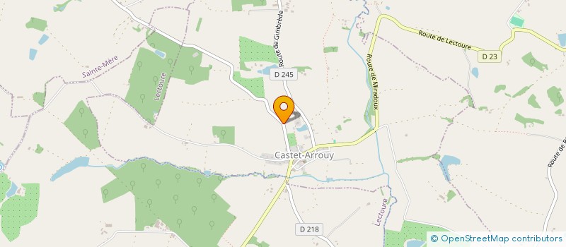 localisation de l'entreprise FEES EN BLOUSES BLANCHES  CASTET-ARROUY