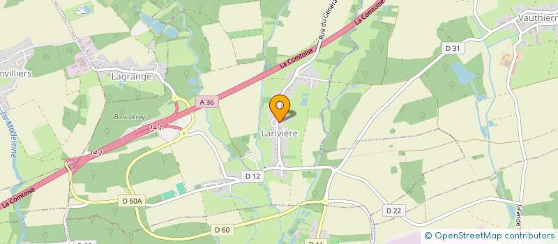 localisation de l'entreprise FEG 90 - FEDERATION DES ELUS DE GAUCHE DU 90 à LARIVIERE