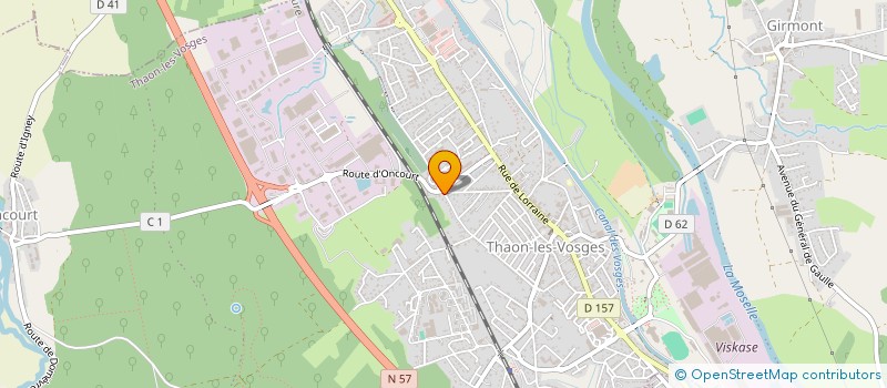 localisation de l'entreprise FEGA  THAON-LES-VOSGES