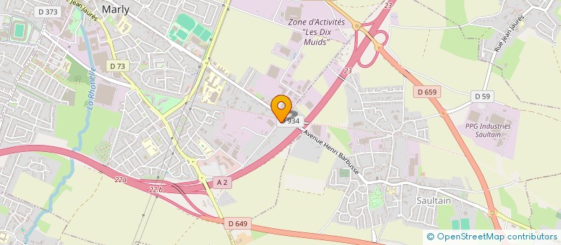 localisation de l'entreprise FEGA STE  MARLY