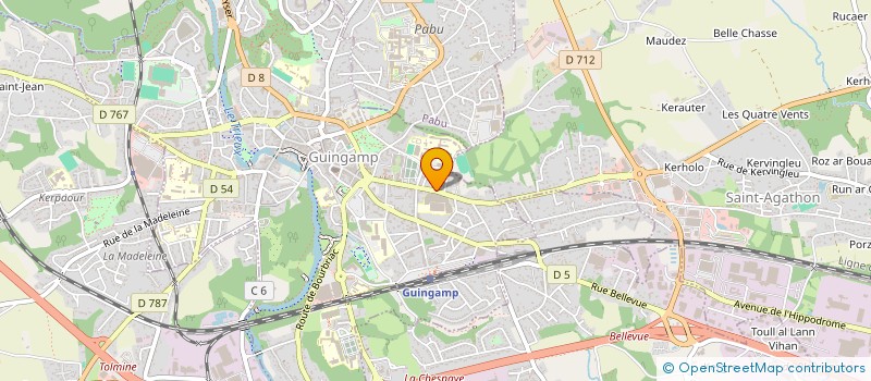 localisation de l'entreprise FEGER IMMO  GUINGAMP