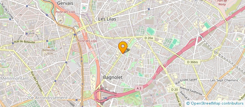 localisation de l'entreprise FEGGI INTERNATIONAL SARL à BAGNOLET