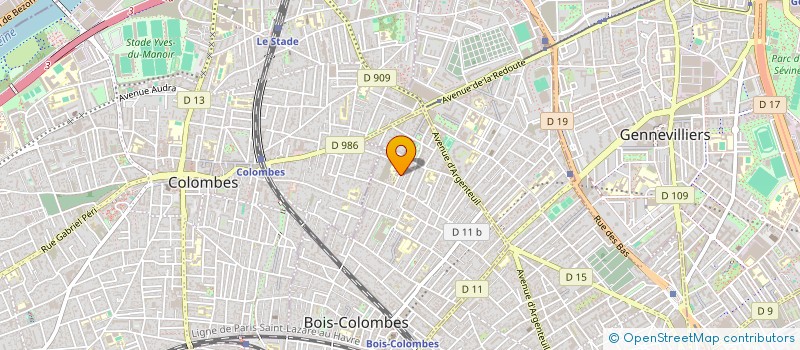 localisation de l'entreprise FEHEROS à BOIS-COLOMBES