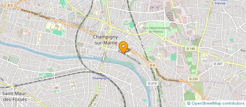 localisation de l'entreprise FEHINE-JEUNESSES D'OUNGONI EN FRANCE (FJOF) à CHAMPIGNY-SUR-MARNE