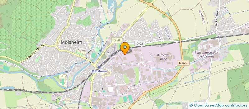 localisation de l'entreprise FEIDT TRANSPORTS ET LOGISTIQUE à MOLSHEIM
