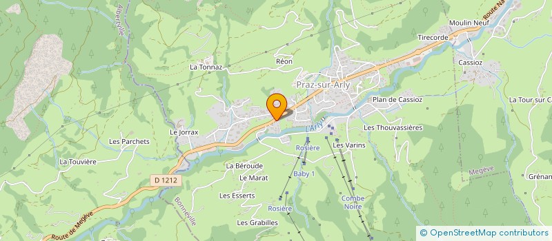 localisation de l'entreprise FEIGE ET FILS MACONNERIE à PRAZ-SUR-ARLY