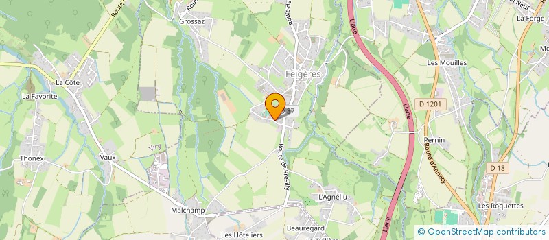 localisation de l'entreprise FEIGERES ACTIV'.  FEIGERES