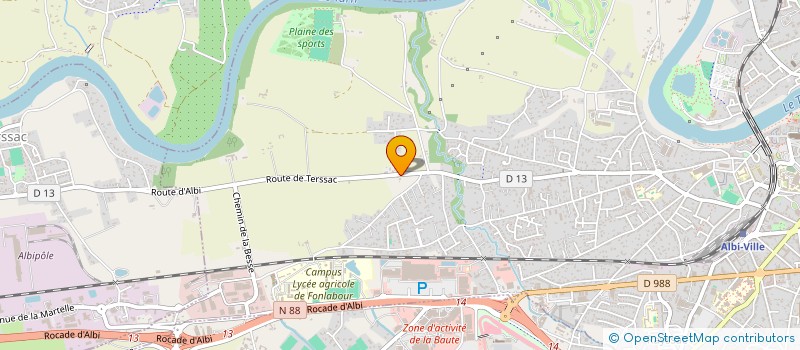 localisation de l'entreprise FEINDER LOCATION à ALBI