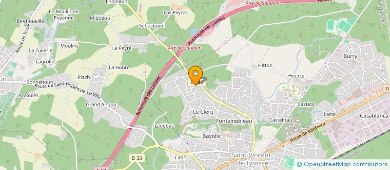 localisation de l'entreprise FEITOSSE  SAINT-VINCENT-DE-TYROSSE