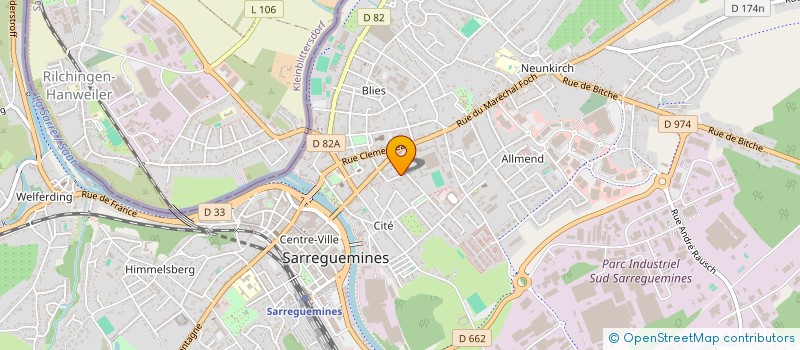 localisation de l'entreprise FEJ à SARREGUEMINES
