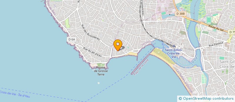localisation de l'entreprise FEJAO à SAINT-GILLES-CROIX-DE-VIE