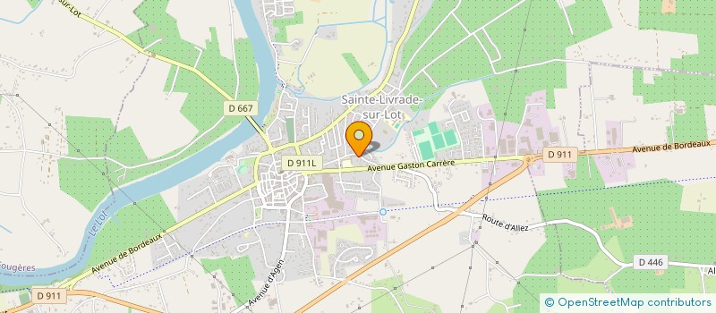 localisation de l'entreprise FEK IMMO  SAINTE-LIVRADE-SUR-LOT