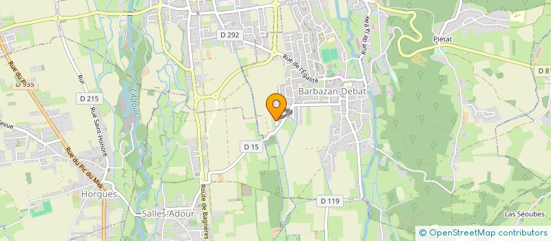 localisation de l'entreprise FELBAR  BARBAZAN-DEBAT
